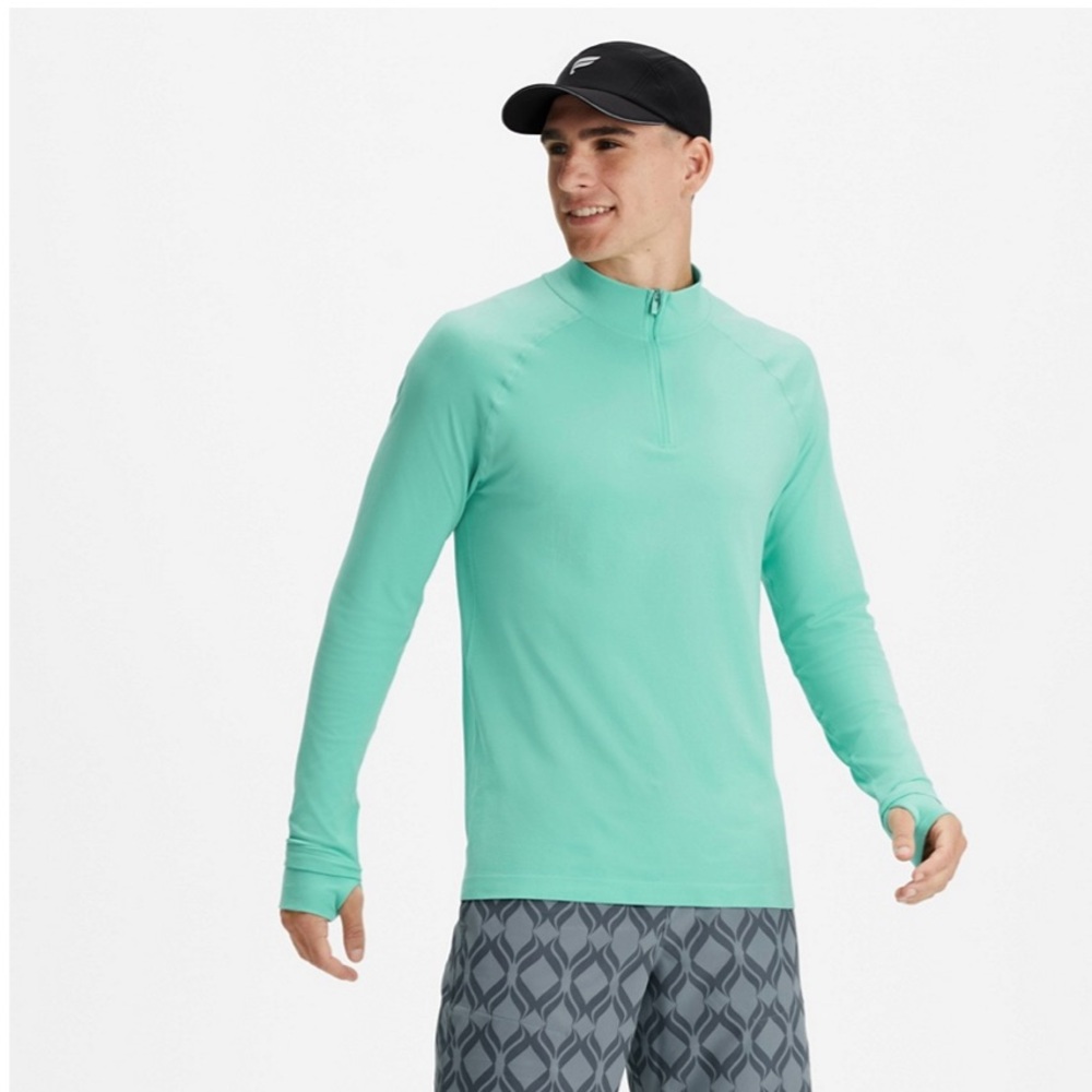 ***SOLD*** Fabletics The Training Day Quarter Zip Mint Mist size XL (NWT)